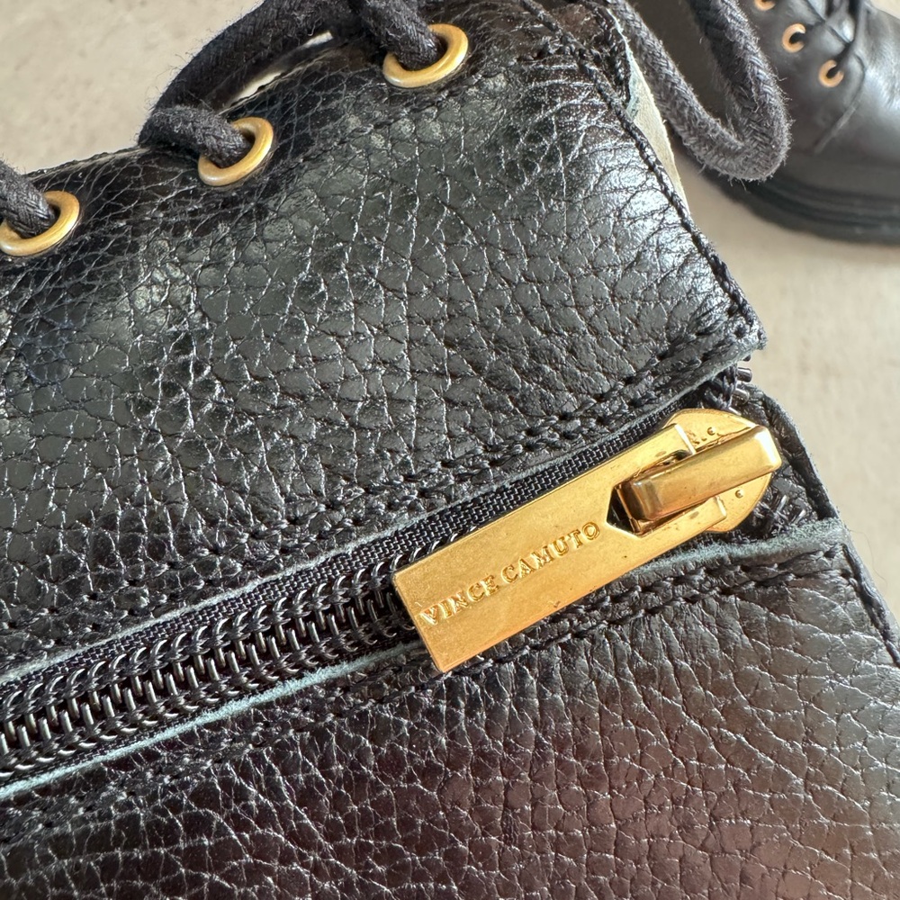 Vince Camuto Black Lug Sole Boot - Picture 5 of 8